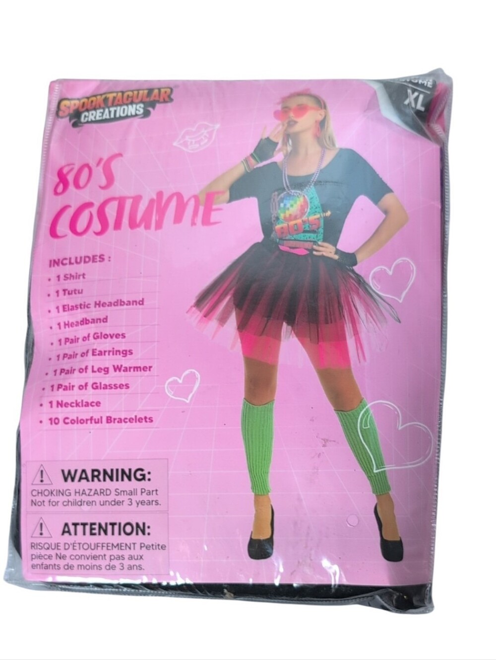 Spooktacular Creations 80's Costume Halloween Size XL